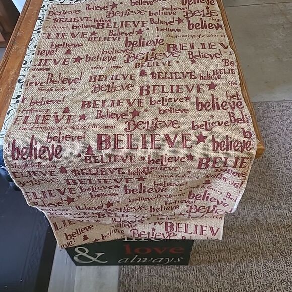 Believe Burlap Banner #1 - Picture 1 of 6